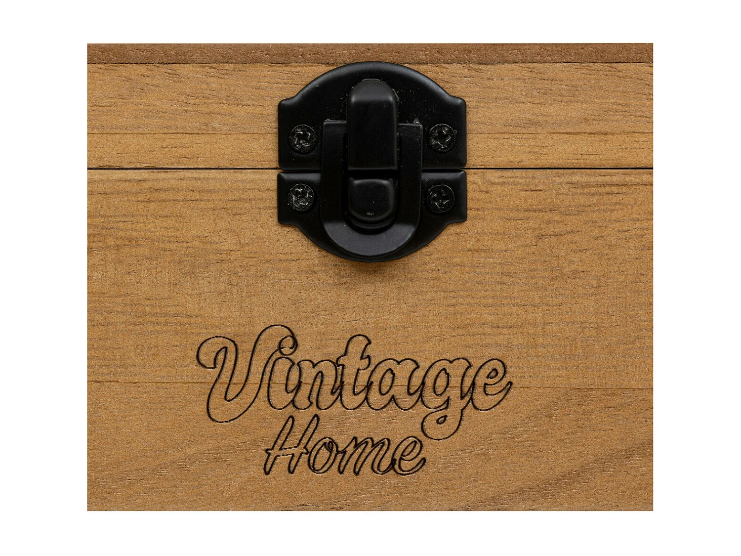 Boîte à bijoux Vintage en bois et verre