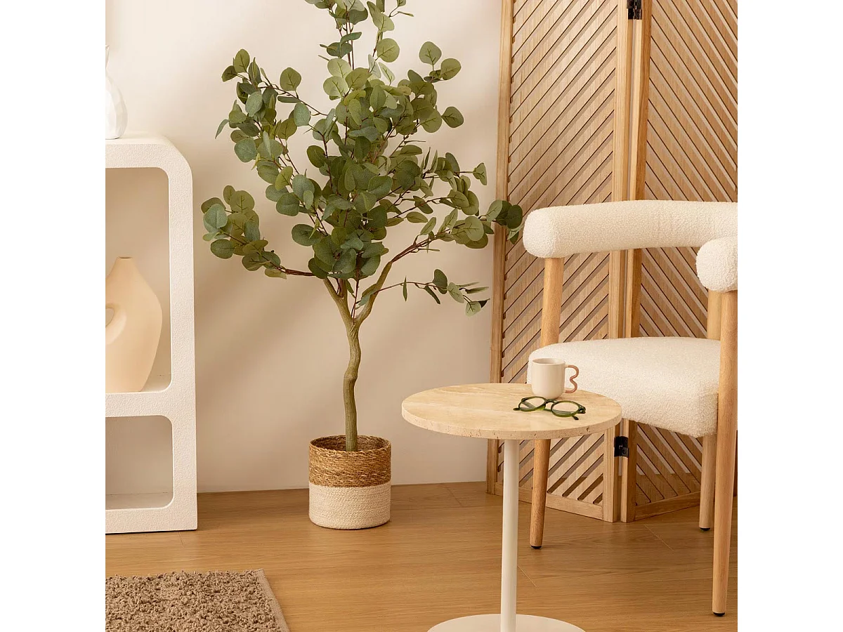 Plante artificielle Eucalyptus en Pot H 127 cm