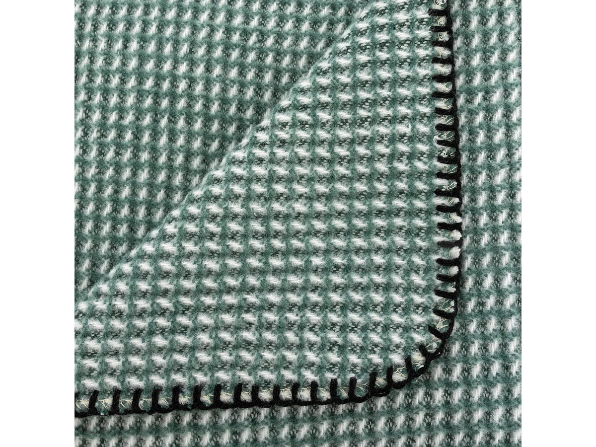 Plaid Nid d'abeille rayures Mutlicolore 130 x 180 cm