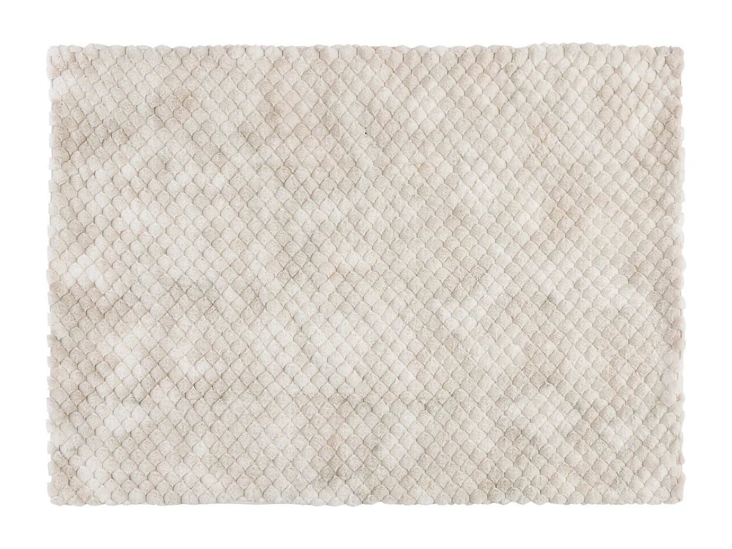 Plaid jacquard Fourrure Beige 120 x 160 cm