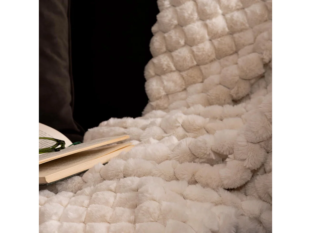 Manta de Piel Sintética Inuit Efecto Tie and Dye