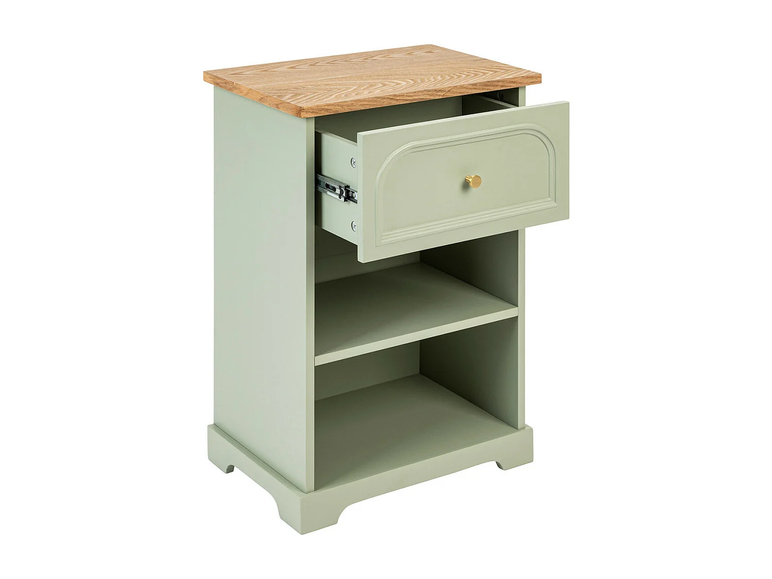 Table d'appoint Table de chevet en Bois Vert céladon H 67 cm