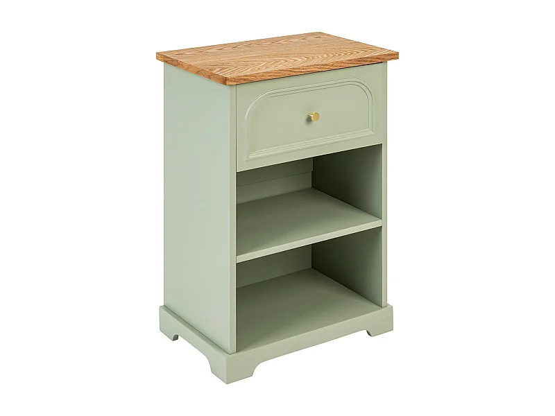 Table d'appoint Table de chevet en Bois Vert céladon H 67 cm