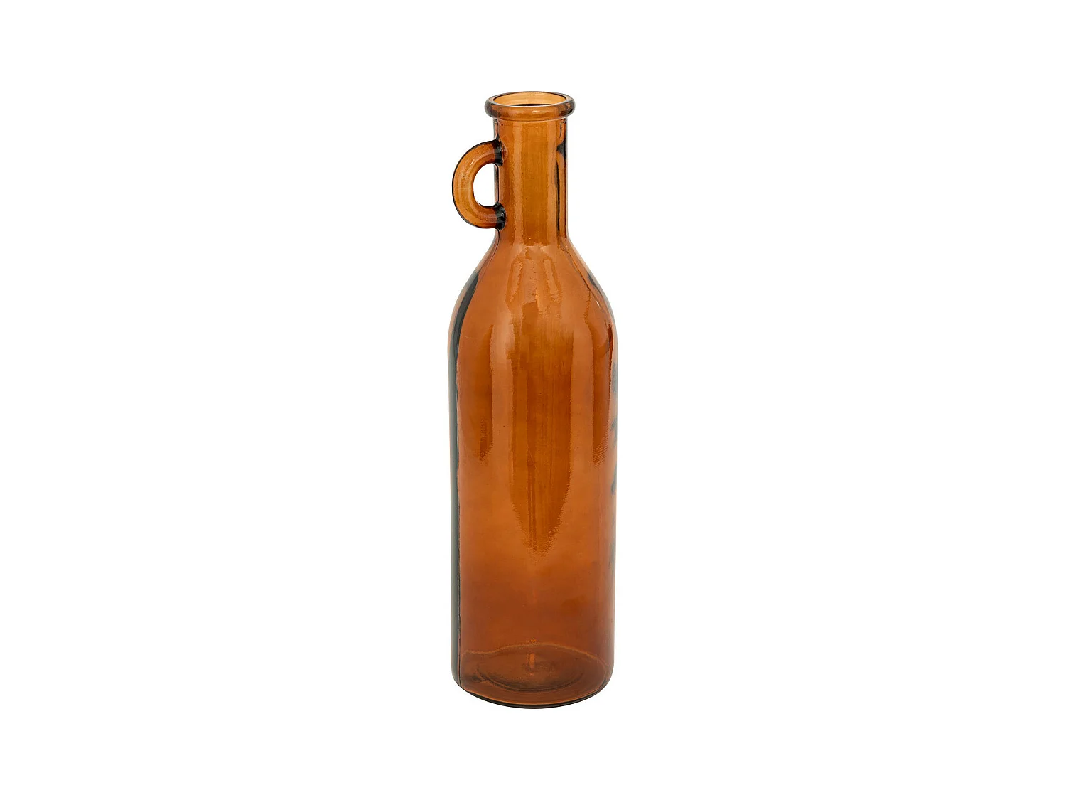 Vase bouteille en verre Ambre H 50 cm