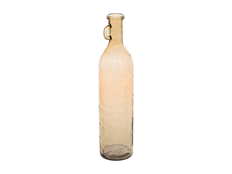 Vase bouteille en verre Rose clair H 75 cm