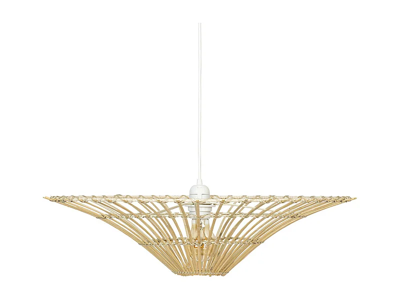 Luminaire Suspension réversible en Bambou D 56 cm