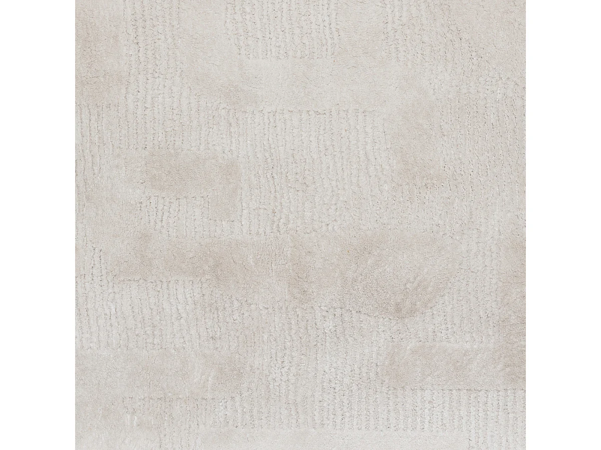 Tapis décoratif Ivoire esprit berbère motif en relief 150 x 200 cm