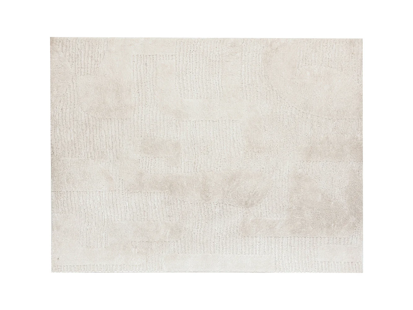 Tapis décoratif Ivoire esprit berbère motif en relief 150 x 200 cm