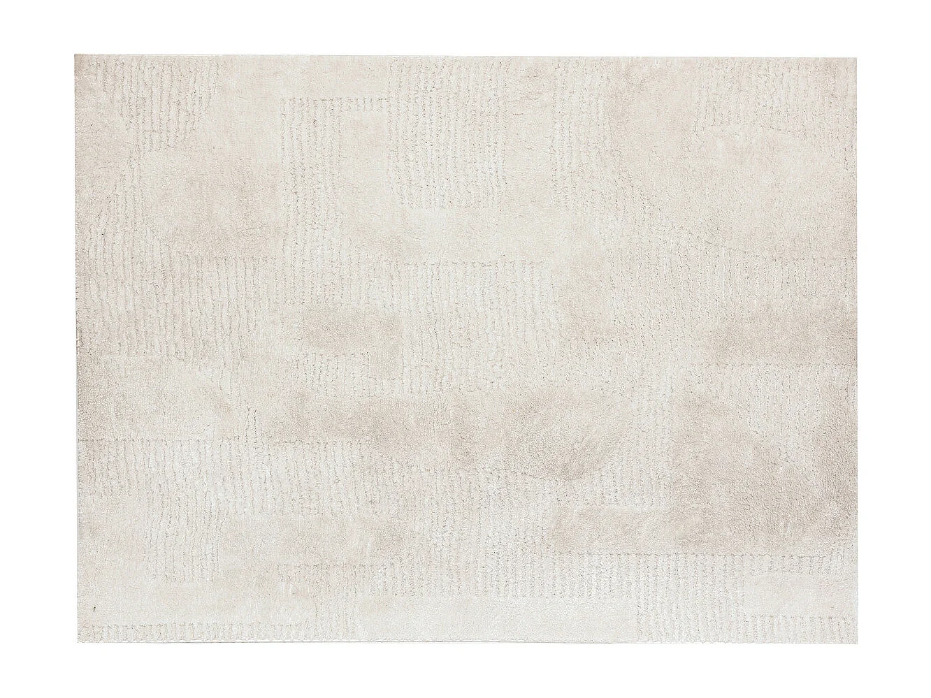 Tapis décoratif Ivoire esprit berbère motif en relief 150 x 200 cm