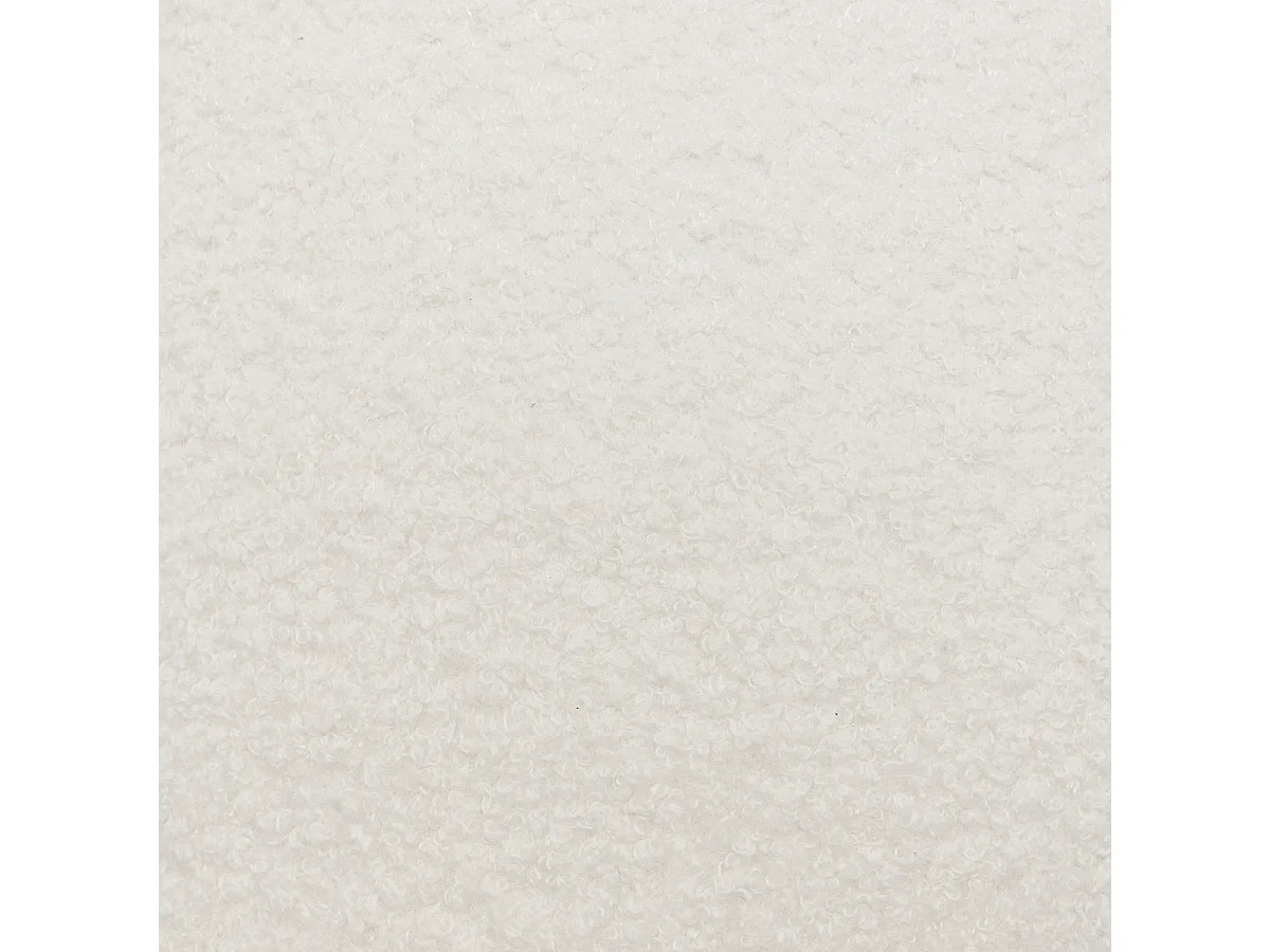 Lampadaire en métal Doré et abat-jour en Bouclettes Blanches H 150 cm