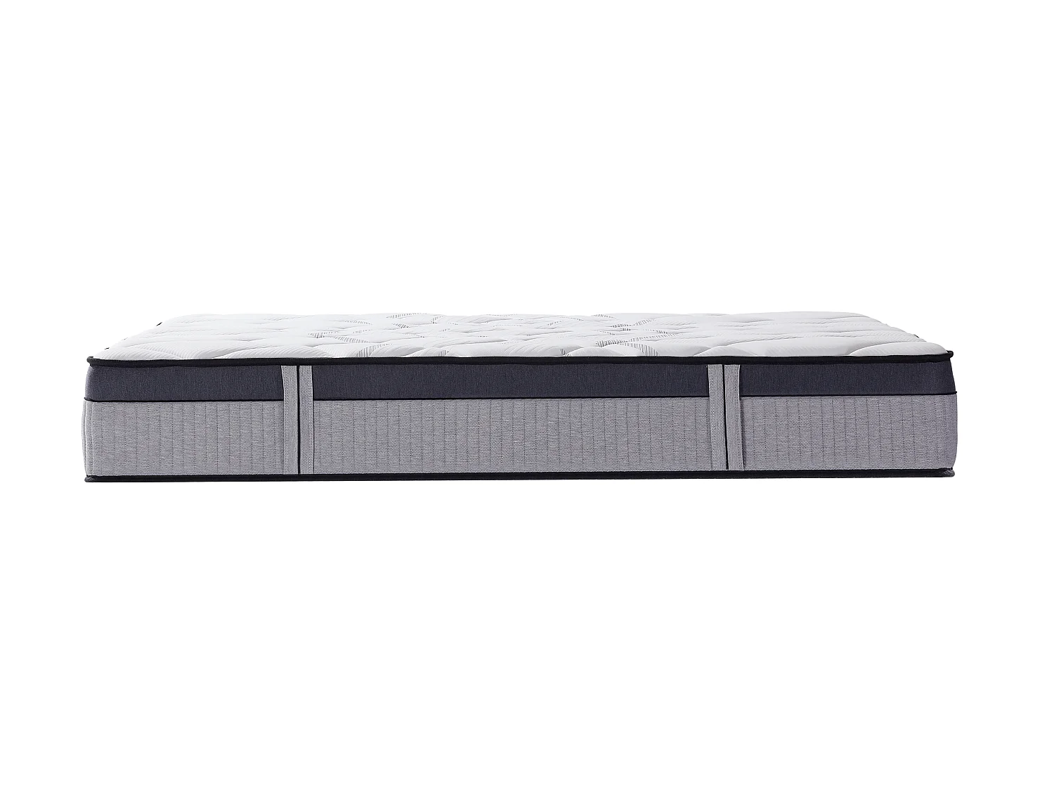 Ensemble 140 x 190 cm sommier coffre naturel clair + matelas hybride ressorts ensachés 5 zones et mousse à mémoire de forme ép.30cm - PATNOS de YSMÉE