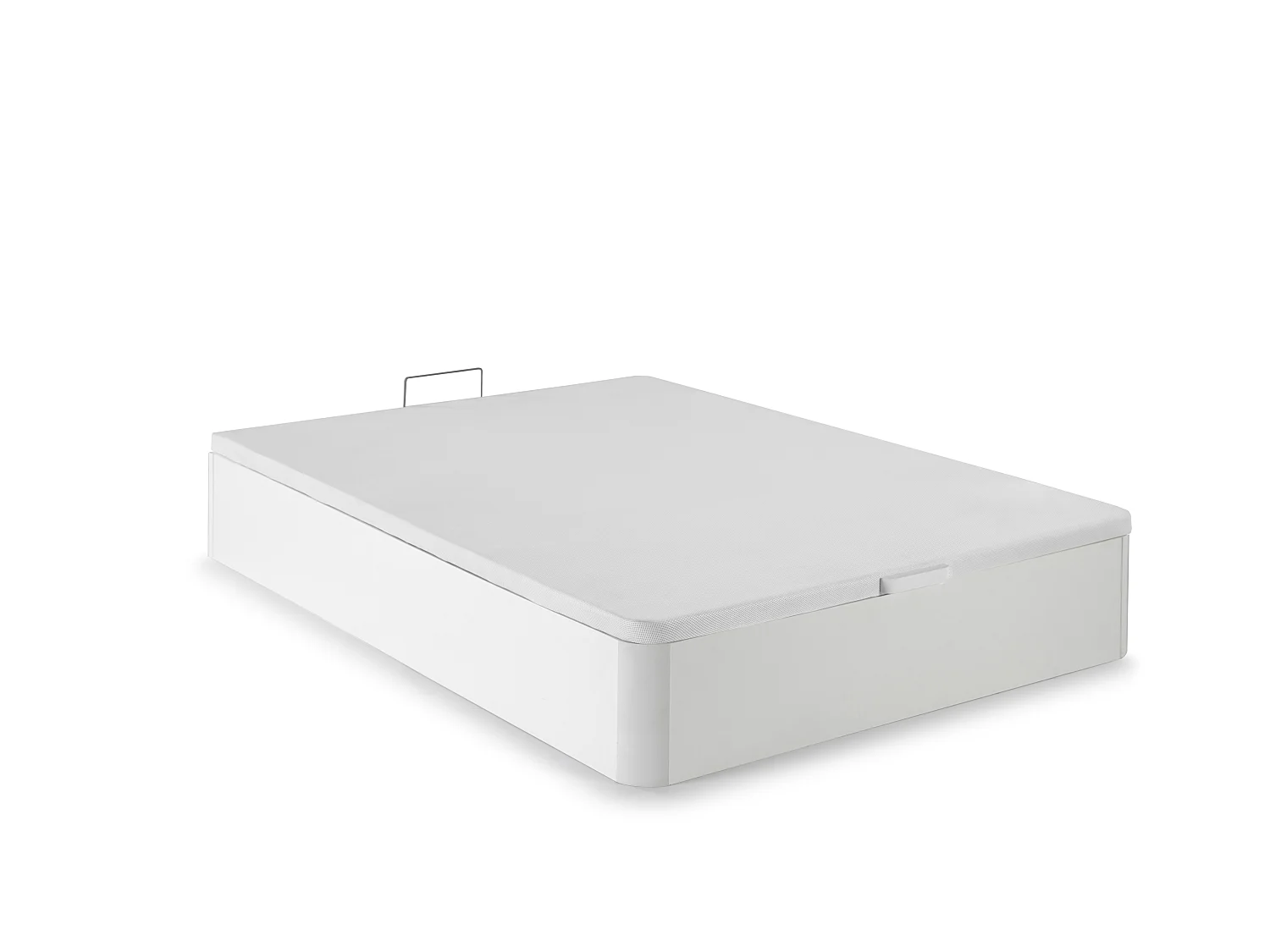Ensemble 140 x 190 cm sommier coffre blanc + matelas hybride ressorts ensachés 5 zones et mousse à mémoire de forme ép.30cm - PATNOS de YSMÉE