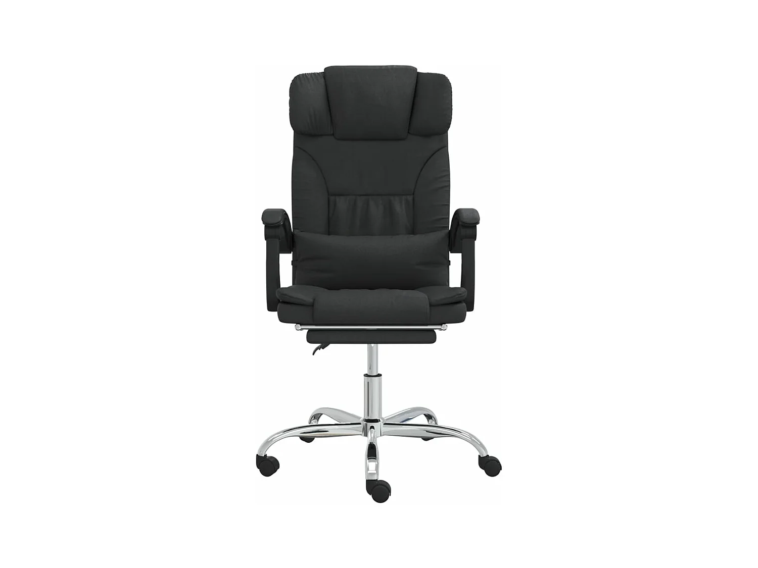 Fauteuil de massage inclinable de bureau Noir Similicuir