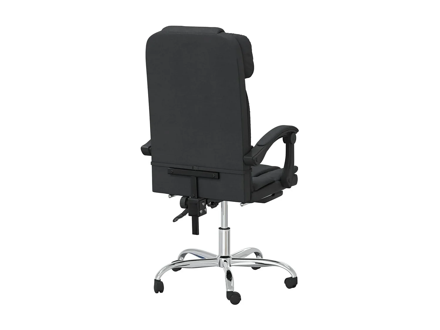 Fauteuil de massage inclinable de bureau Noir Similicuir