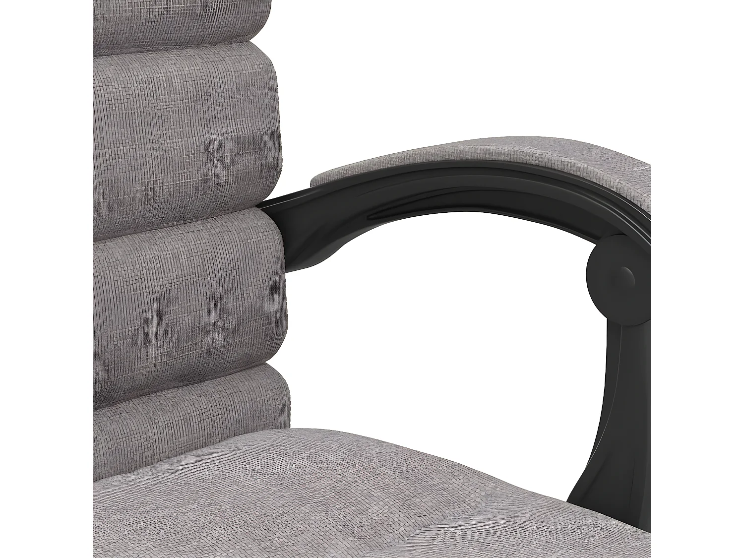 Fauteuil de massage inclinable de bureau Taupe Tissu