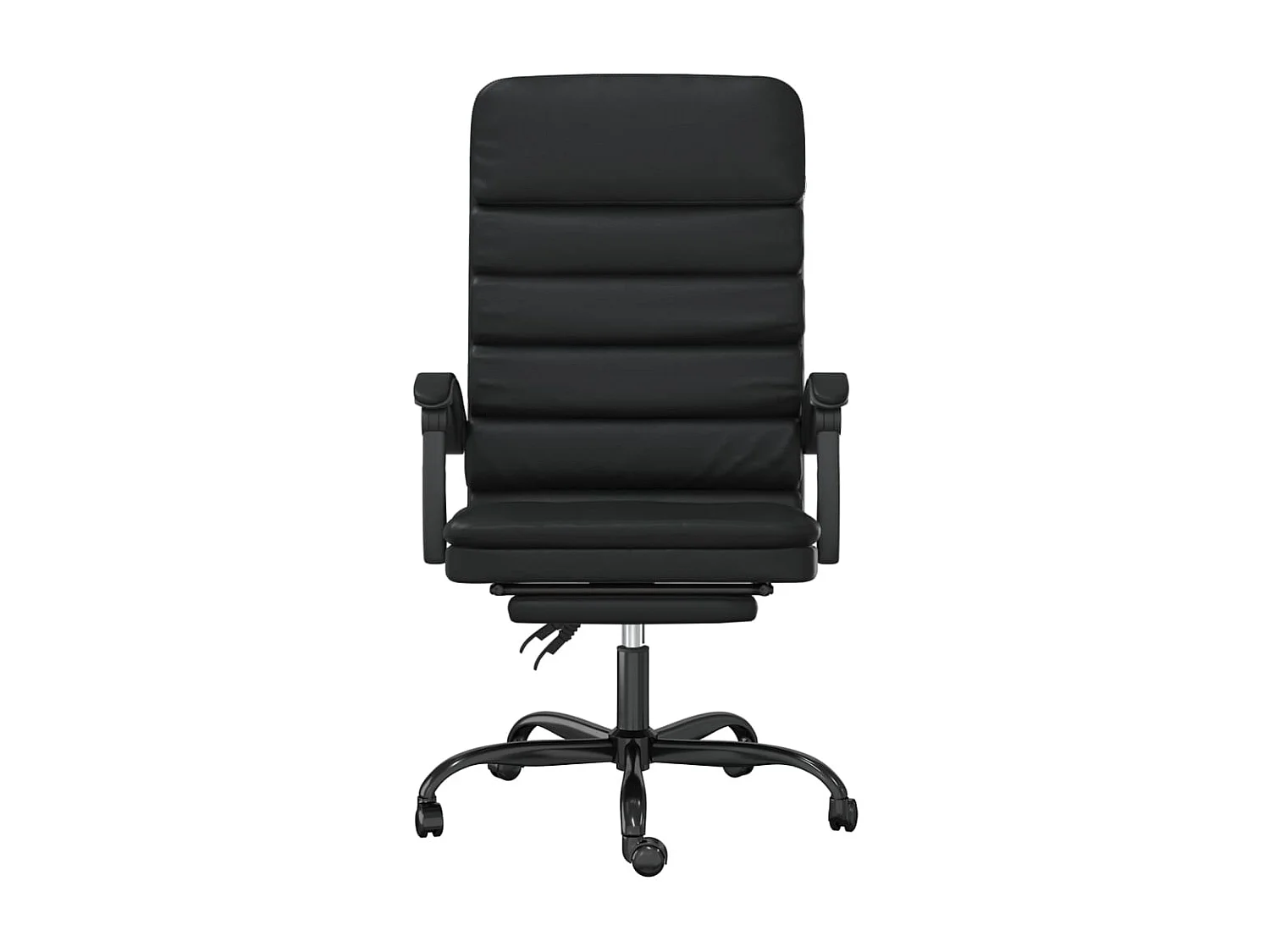 Fauteuil de massage inclinable de bureau Noir Similicuir