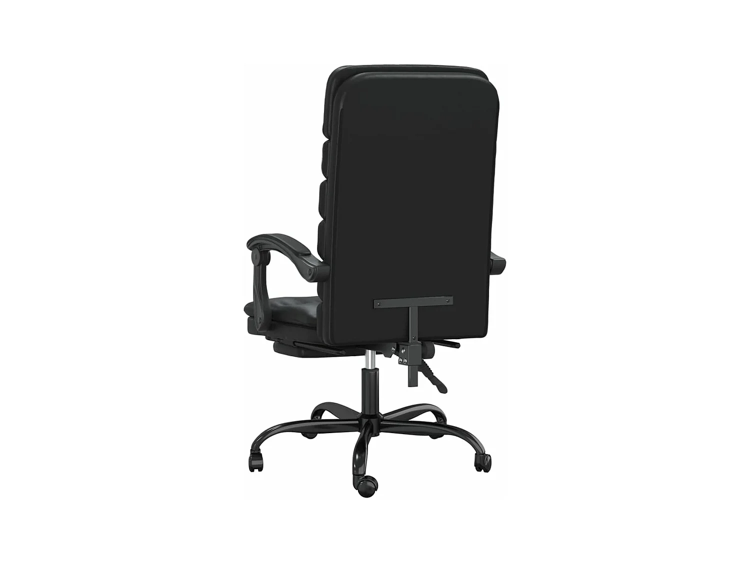 Fauteuil de massage inclinable de bureau Noir Similicuir