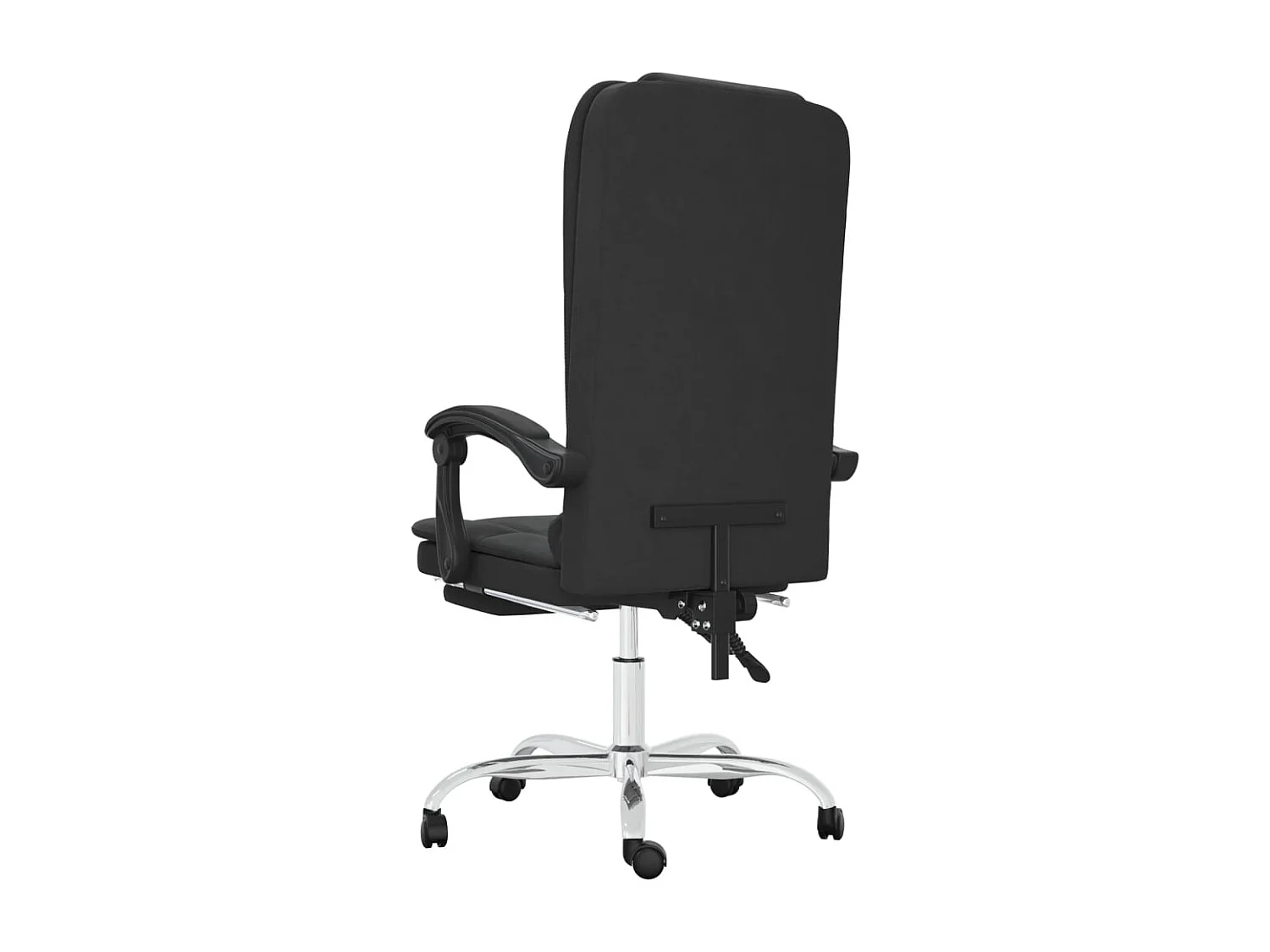 Fauteuil de massage inclinable de bureau Noir Similicuir
