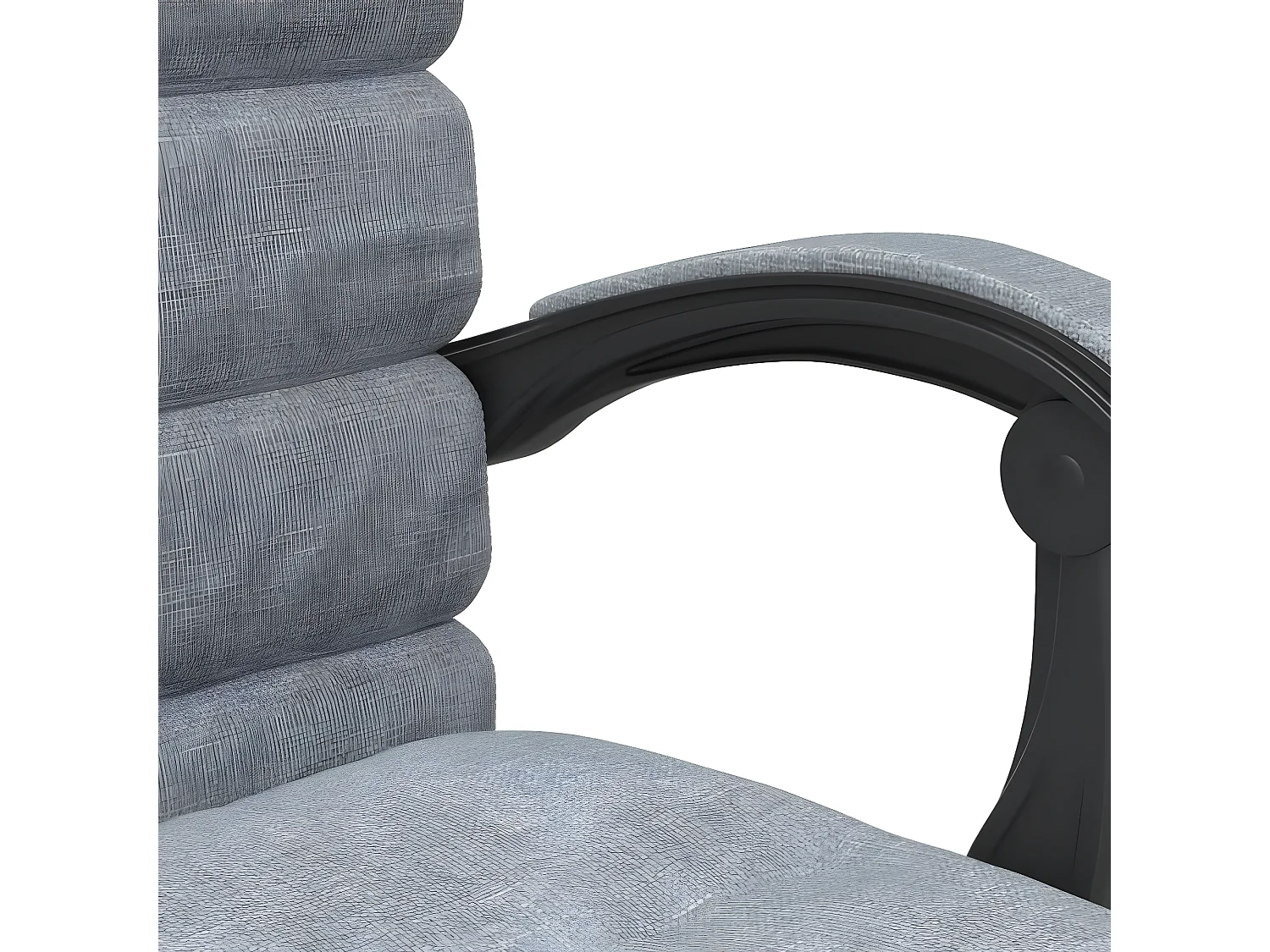 Fauteuil de massage inclinable de bureau Gris clair Tissu