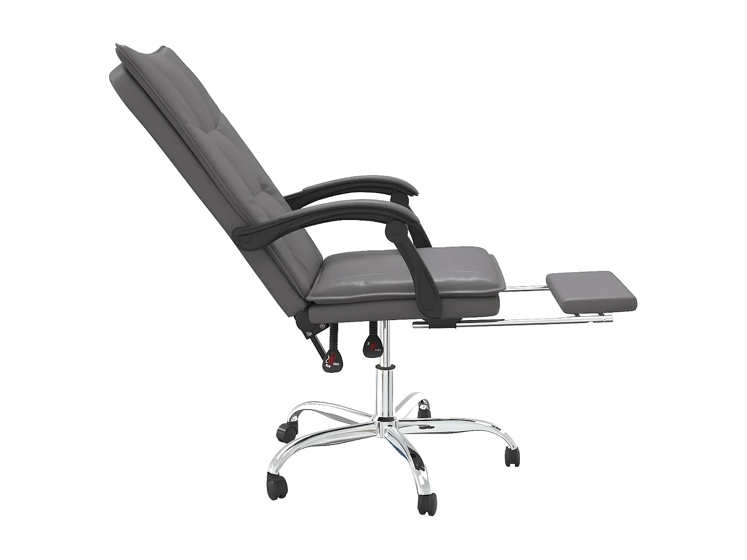 Fauteuil inclinable de bureau Gris Similicuir