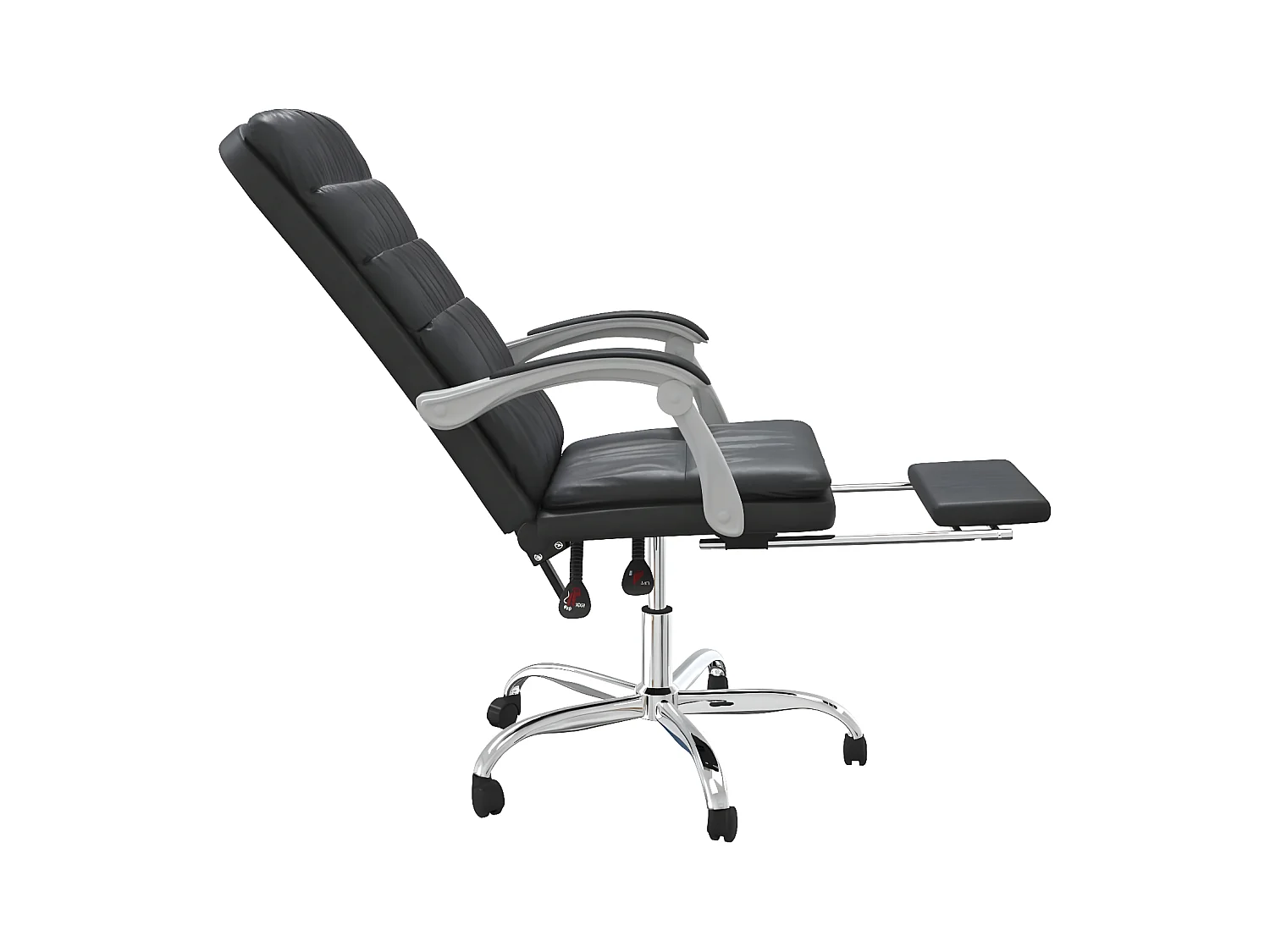 Fauteuil inclinable de bureau Noir Similicuir