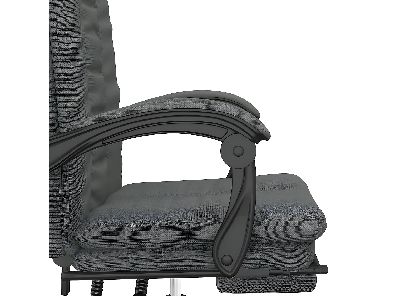 Fauteuil inclinable de bureau Gris foncé Tissu