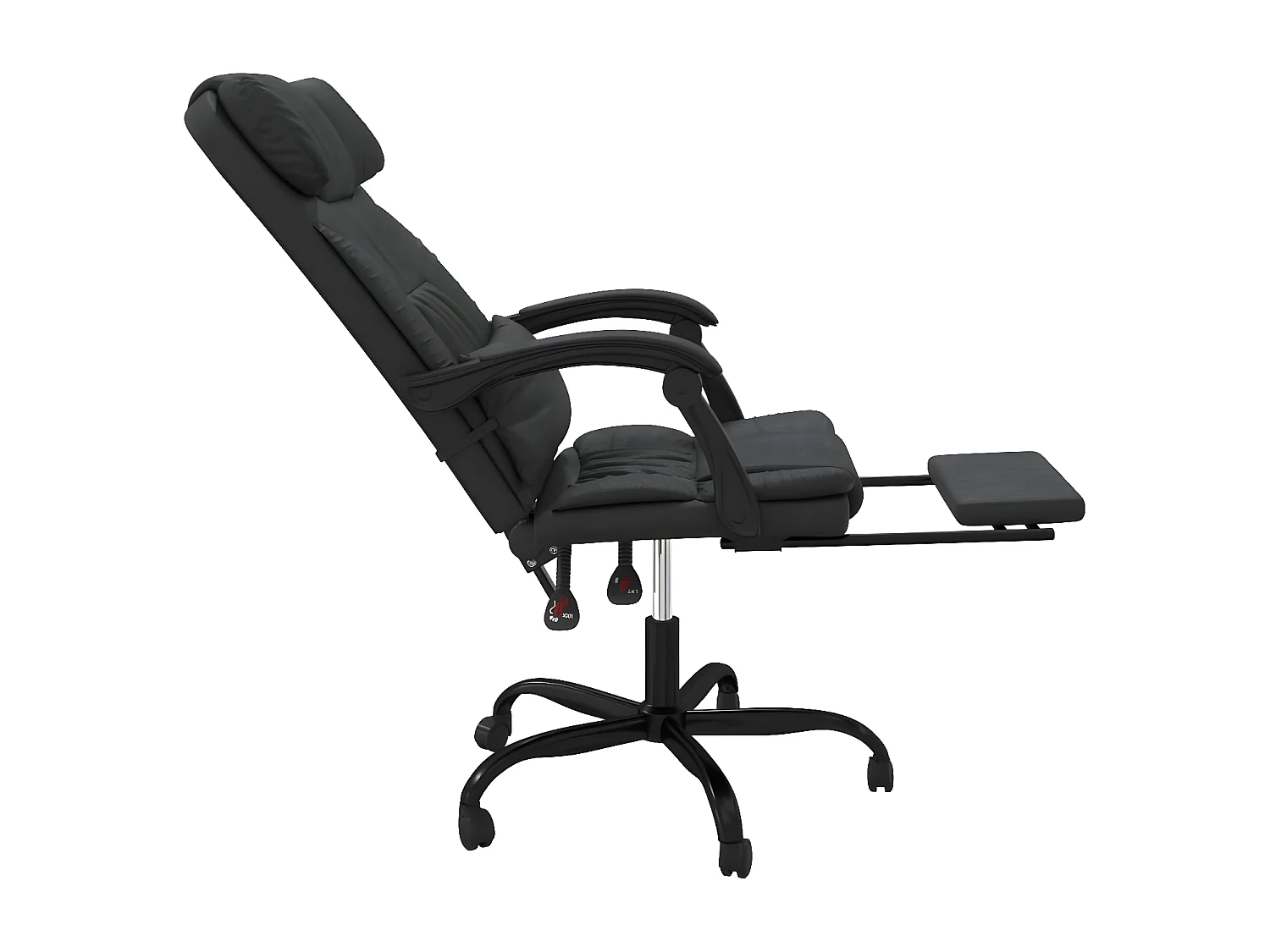 Fauteuil inclinable de bureau Noir Similicuir