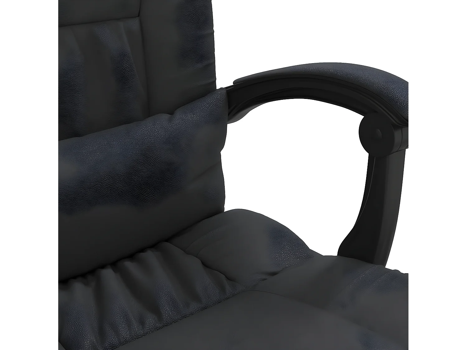 Fauteuil inclinable de bureau Noir Similicuir