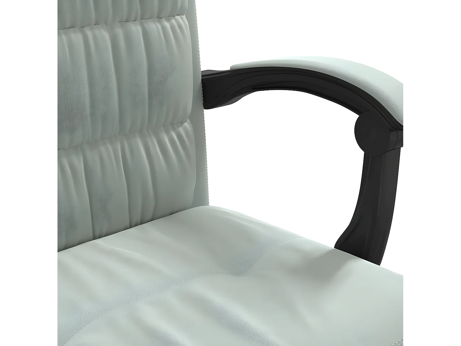 Cadeira de escritório reclinável veludo cinzento-claro