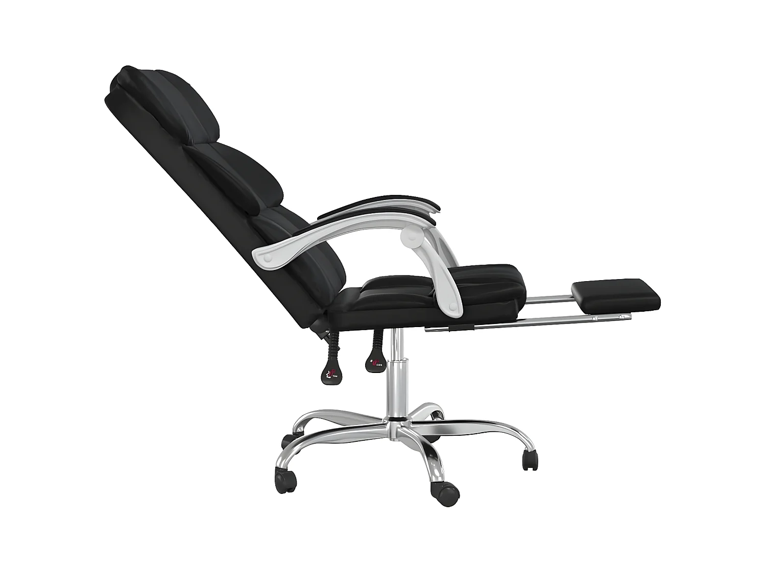 Fauteuil inclinable de bureau Noir Similicuir