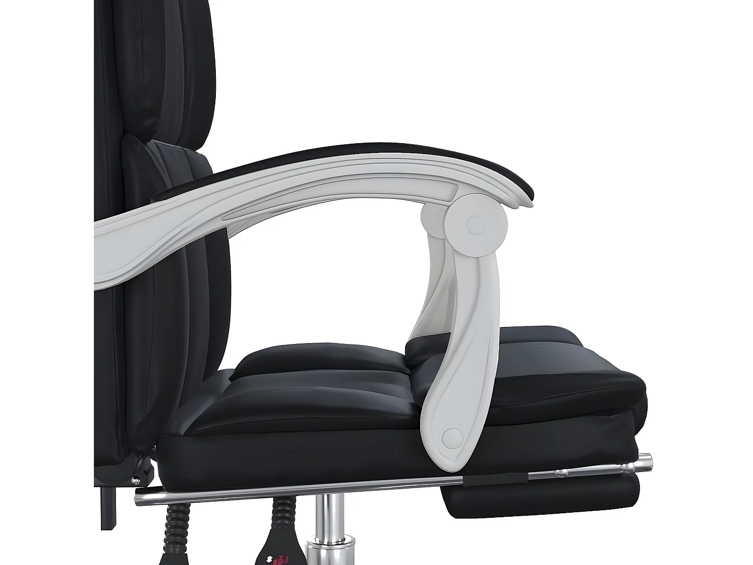 Kantoorstoel verstelbaar kunstleer zwart