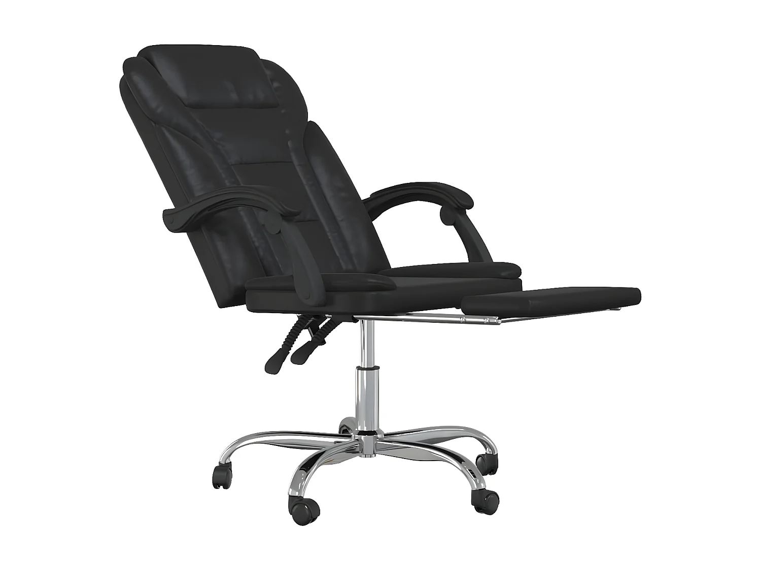 Fauteuil inclinable de bureau Noir Similicuir