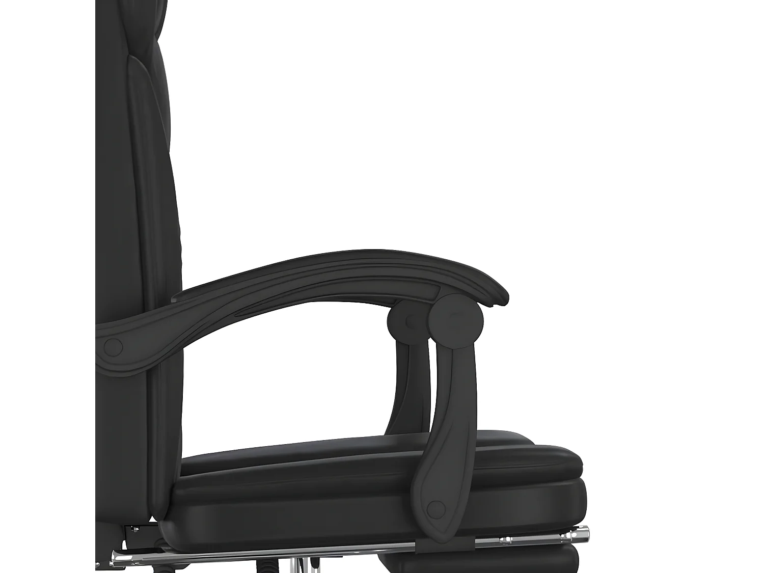 Fauteuil inclinable de bureau Noir Similicuir