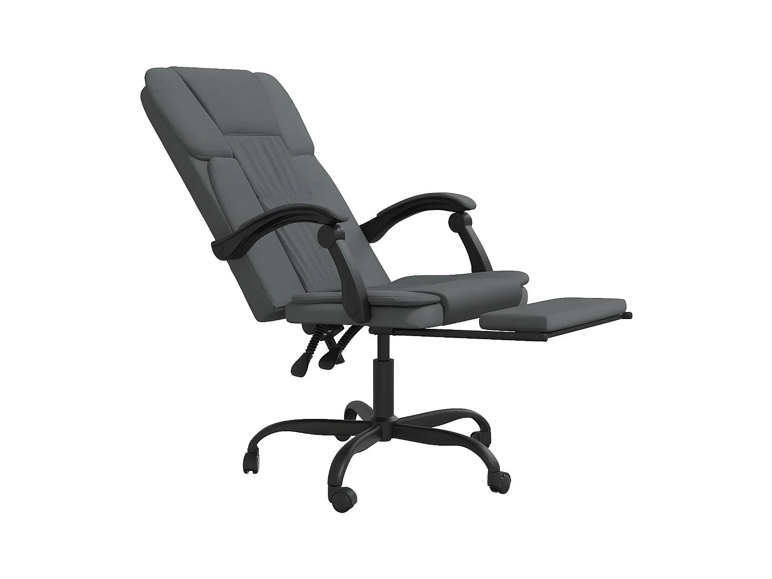 Fauteuil inclinable de bureau Gris foncé Tissu