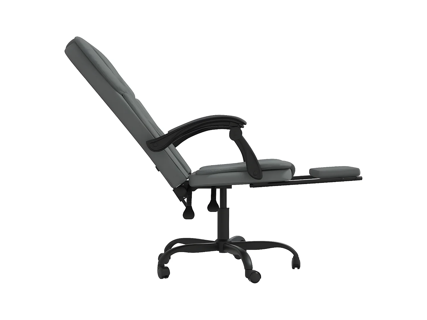 Fauteuil inclinable de bureau Gris foncé Tissu