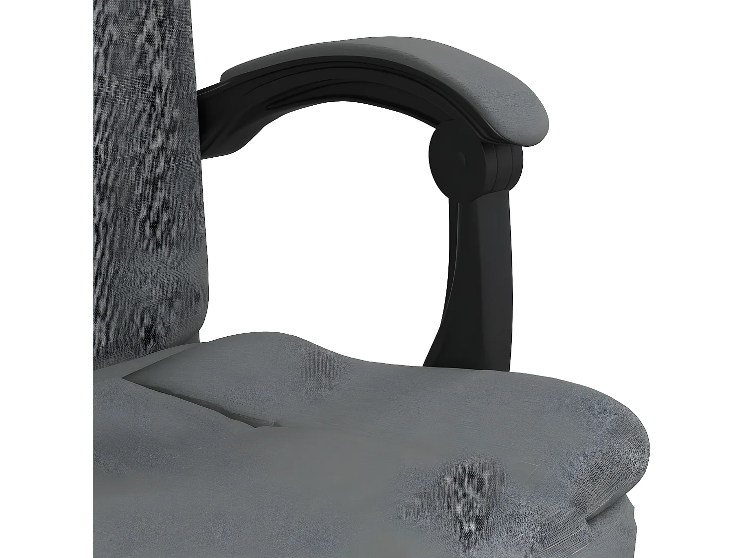 Fauteuil inclinable de bureau Gris foncé Tissu