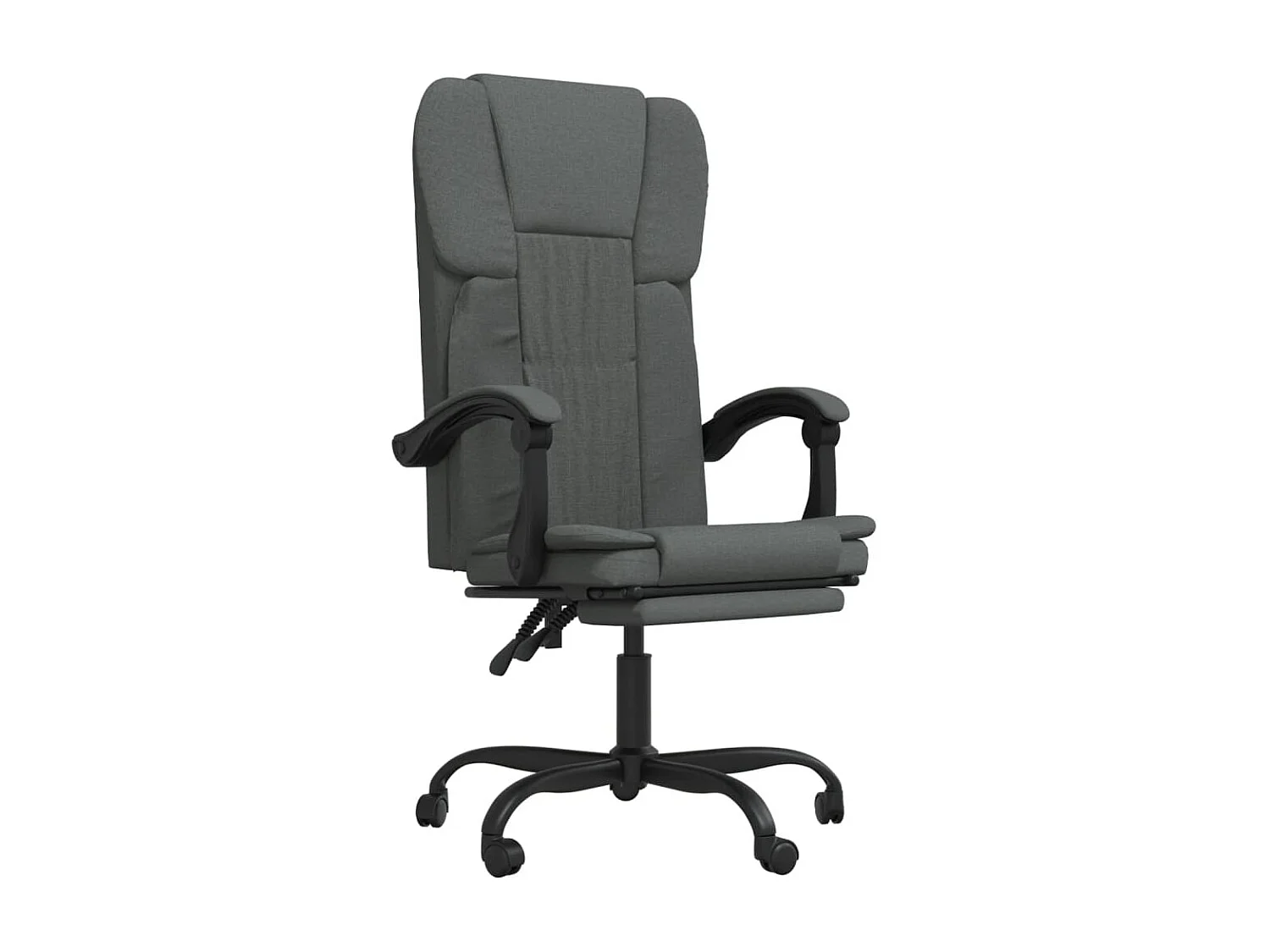 Fauteuil inclinable de bureau Gris foncé Tissu