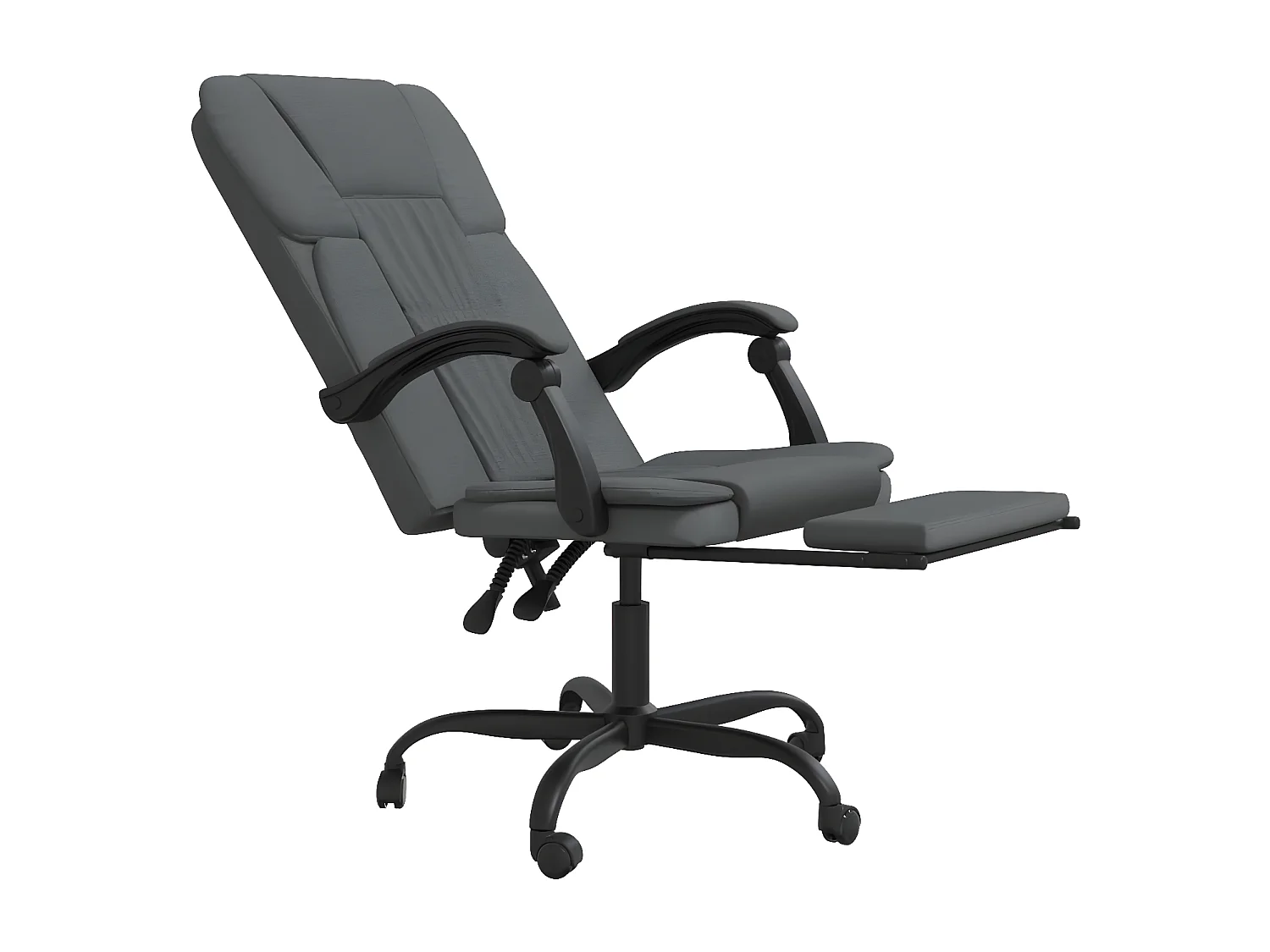 Fauteuil inclinable de bureau Gris foncé Tissu