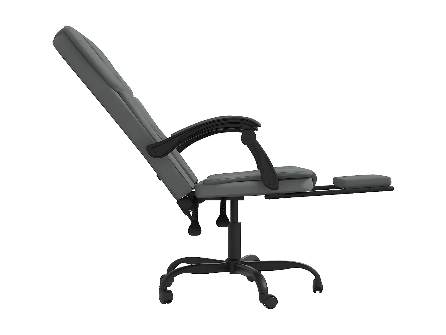 Fauteuil inclinable de bureau Gris foncé Tissu