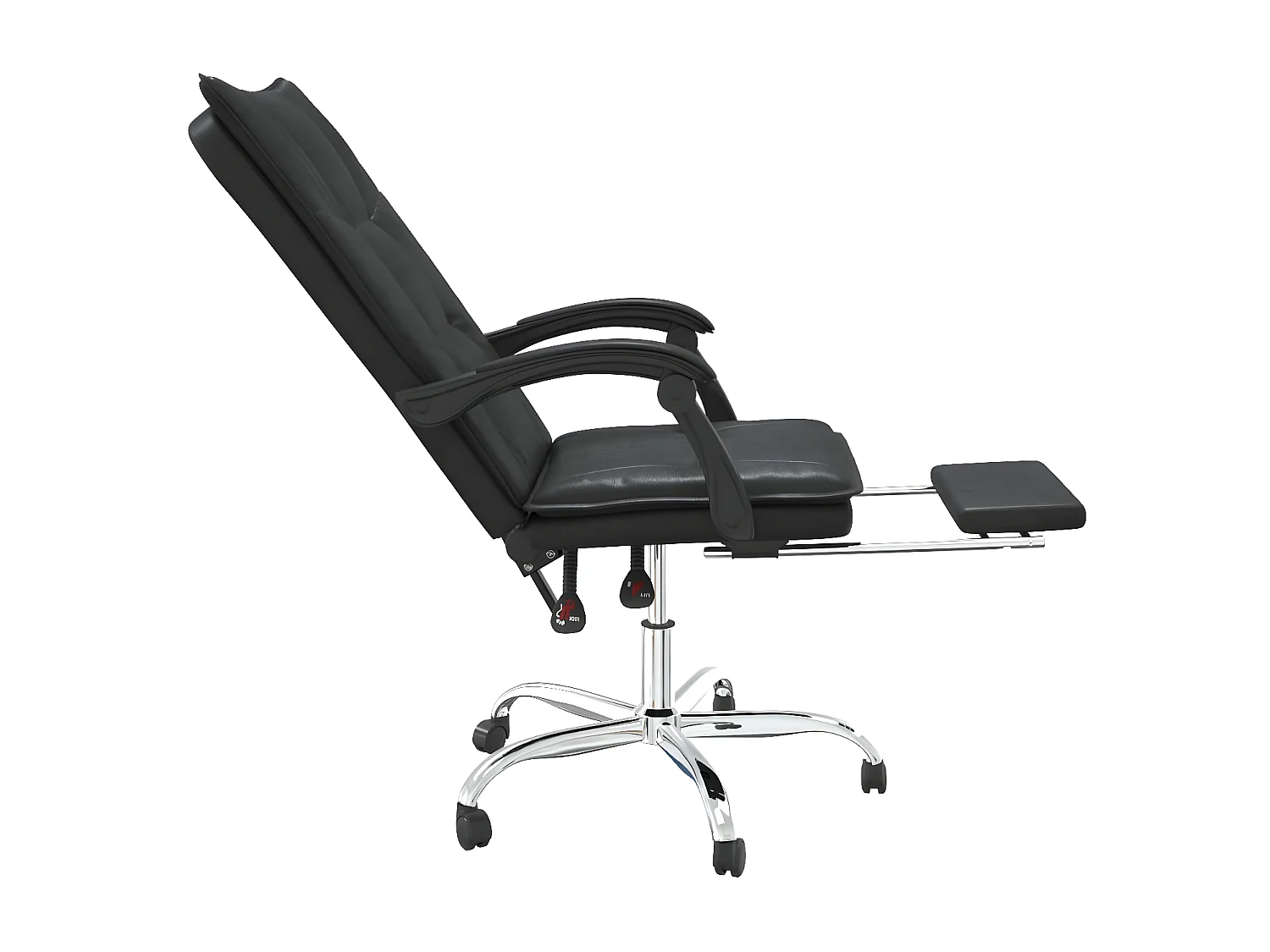 Fauteuil inclinable de bureau Noir Similicuir
