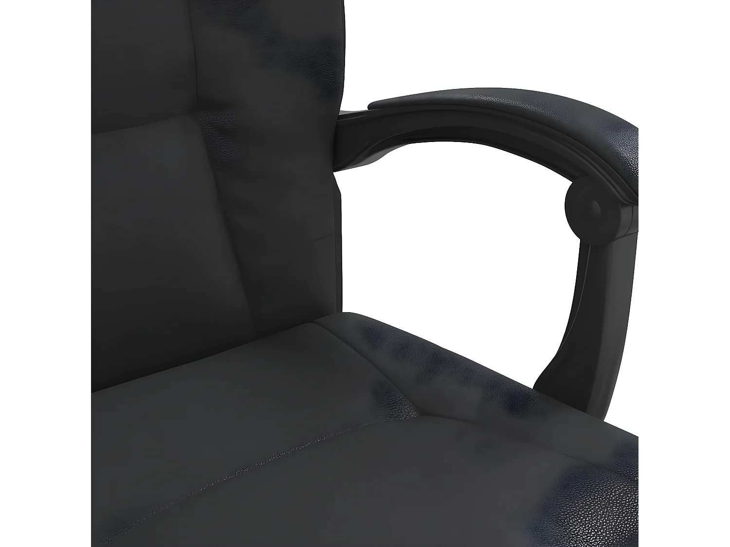 Fauteuil inclinable de bureau Noir Similicuir