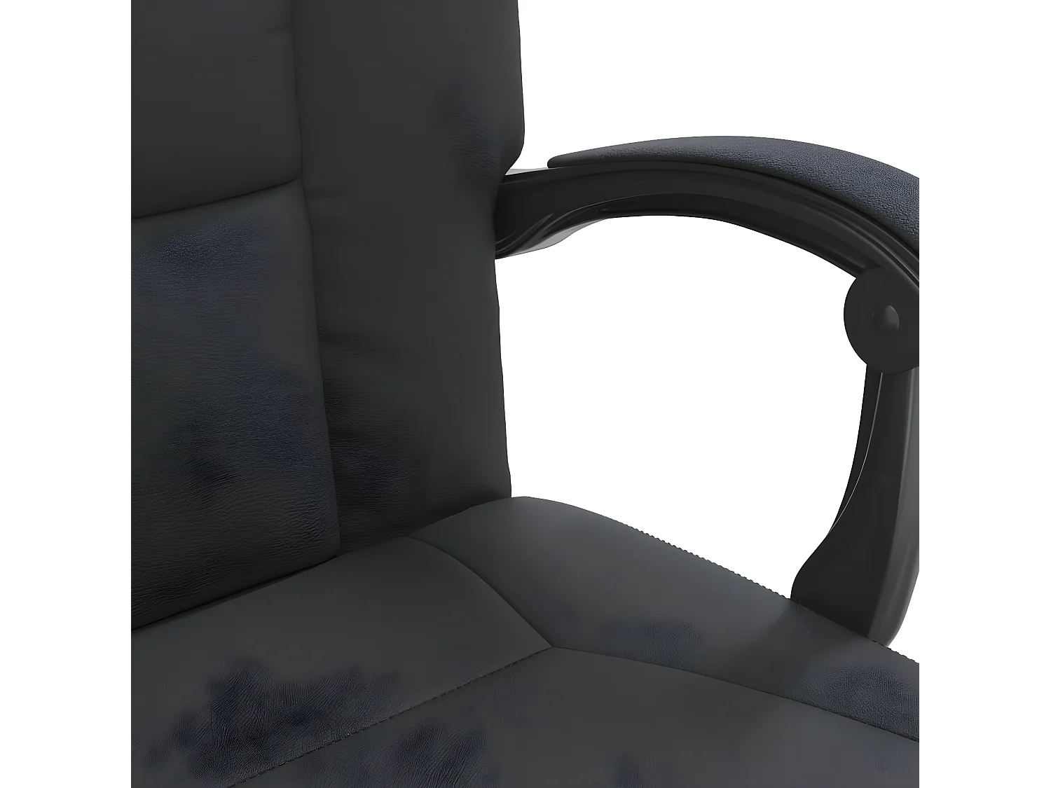 Kantoorstoel verstelbaar kunstleer zwart