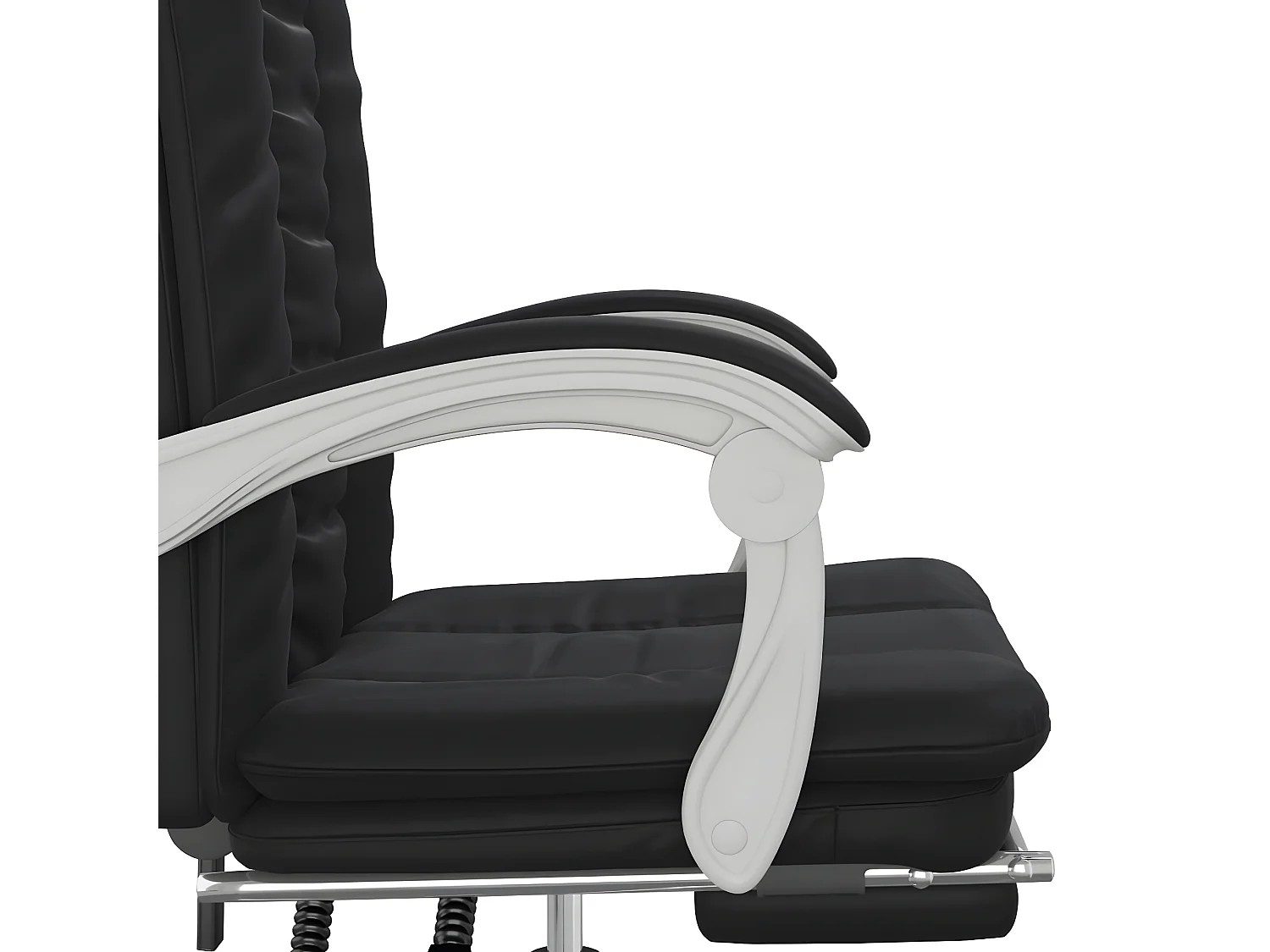 Fauteuil inclinable de bureau Noir Similicuir