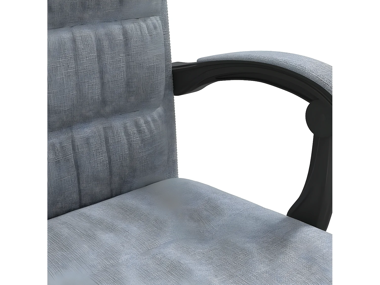 Kantoorstoel verstelbaar stof lichtgrijs