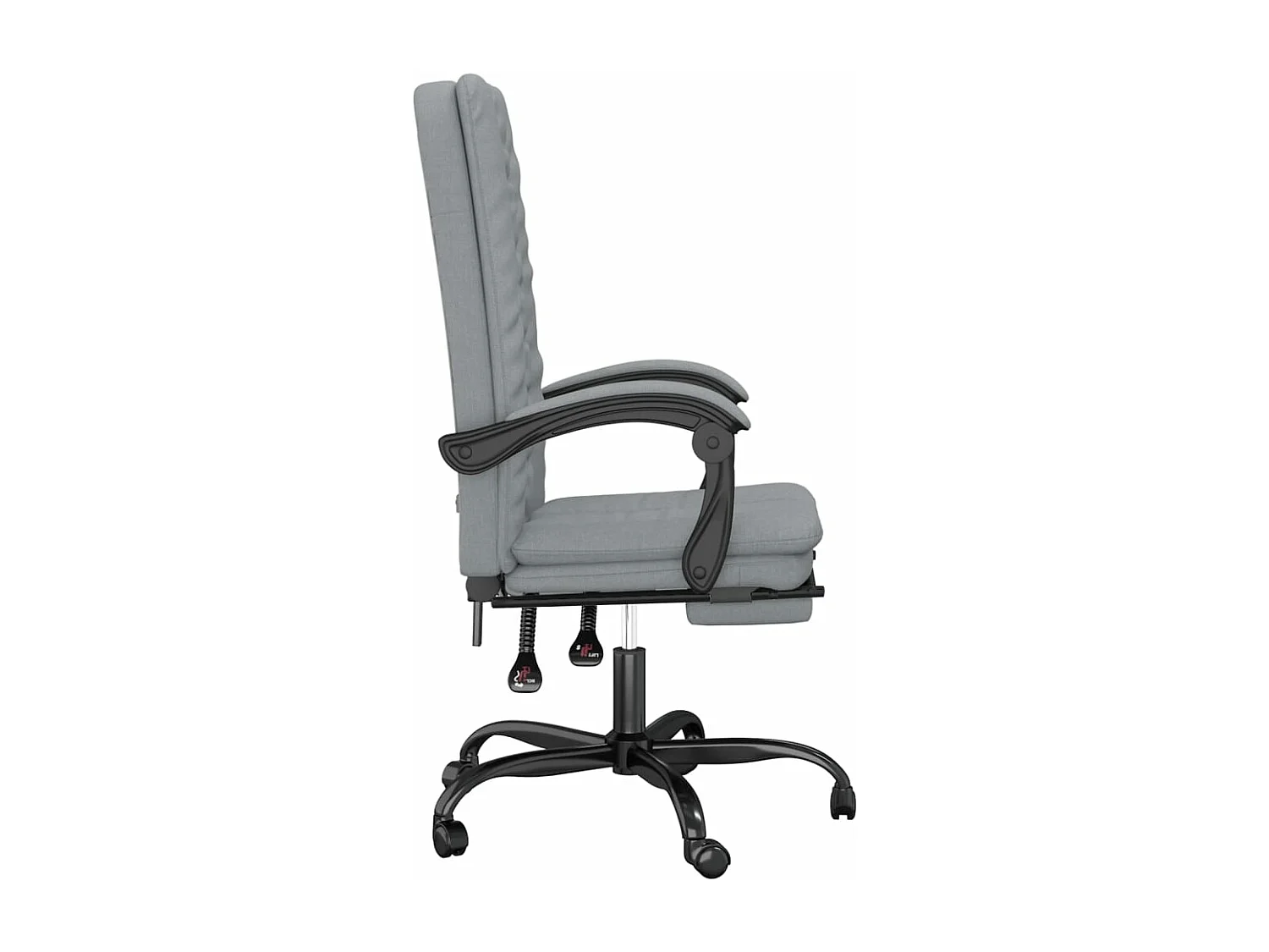 Fauteuil inclinable de bureau Gris clair Tissu