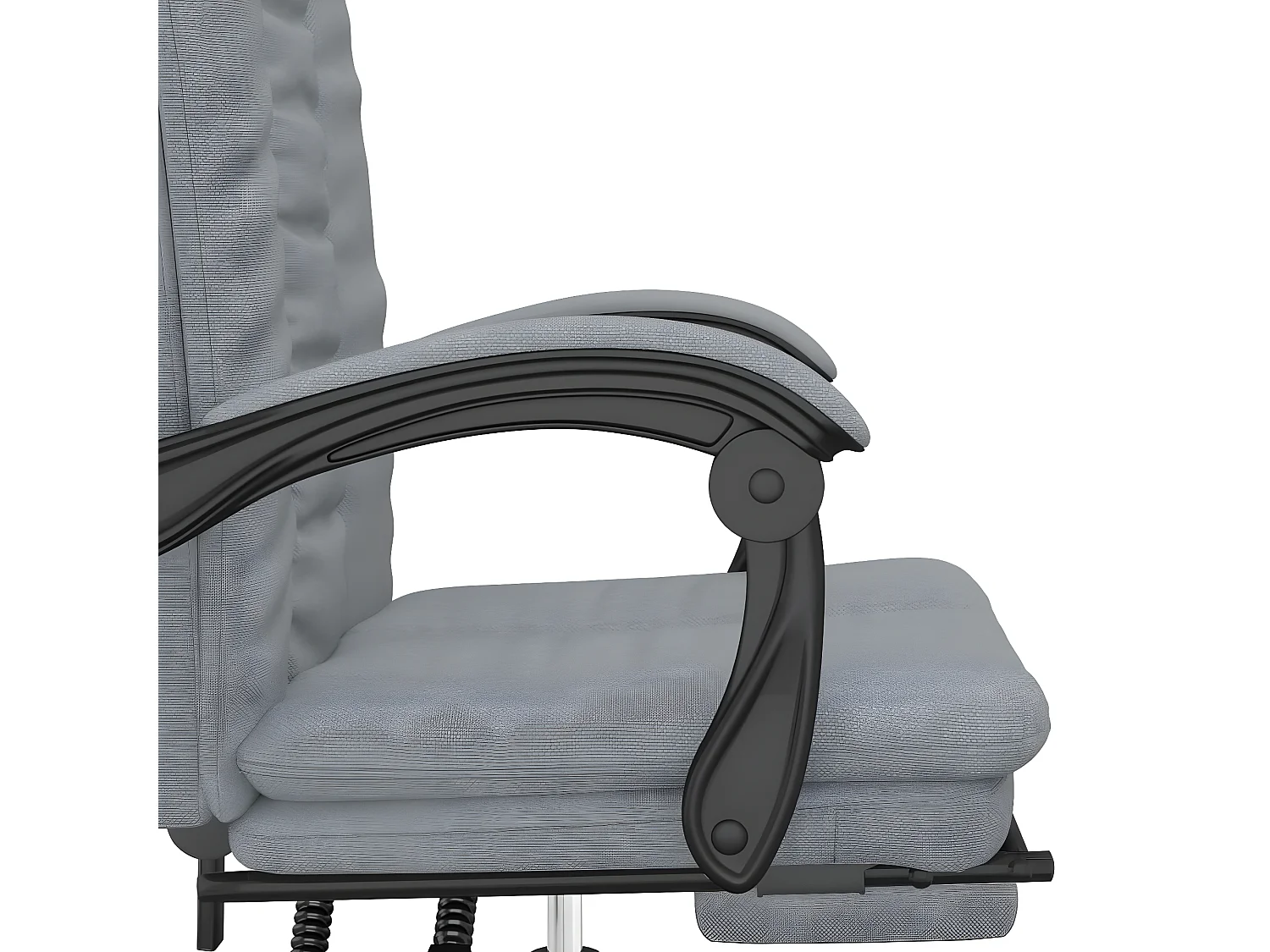 Fauteuil inclinable de bureau Gris clair Tissu