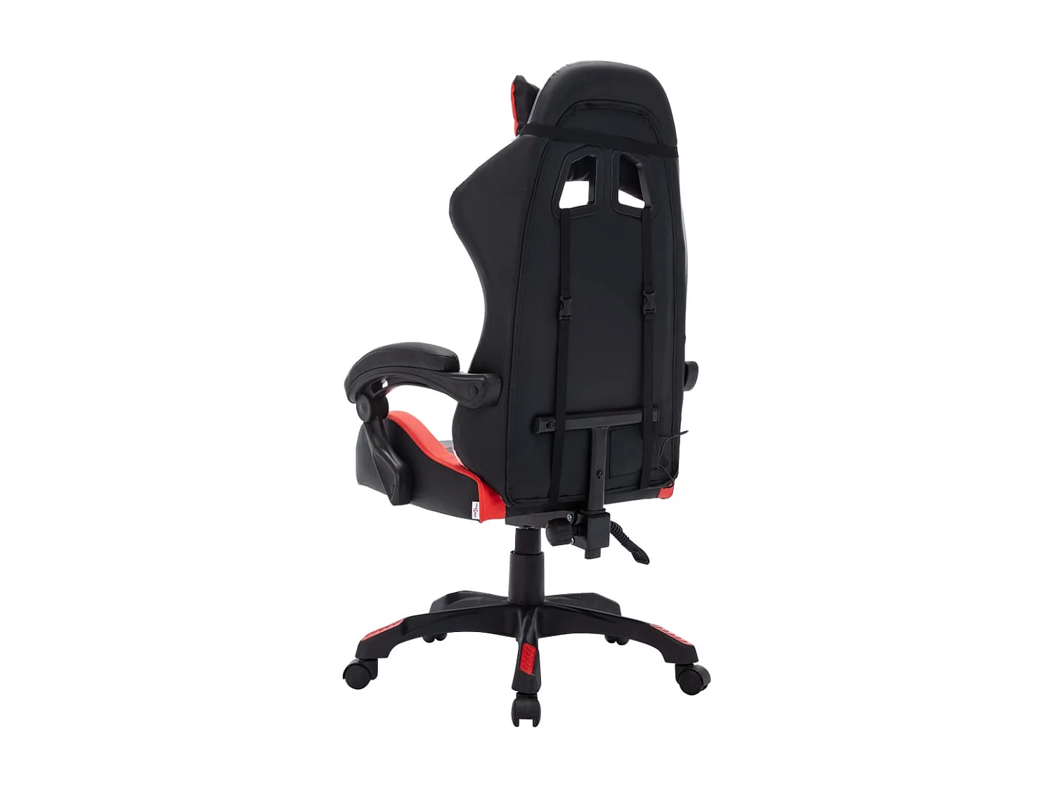 Silla gaming con luces LED RGB cuero sintético rojo y negro