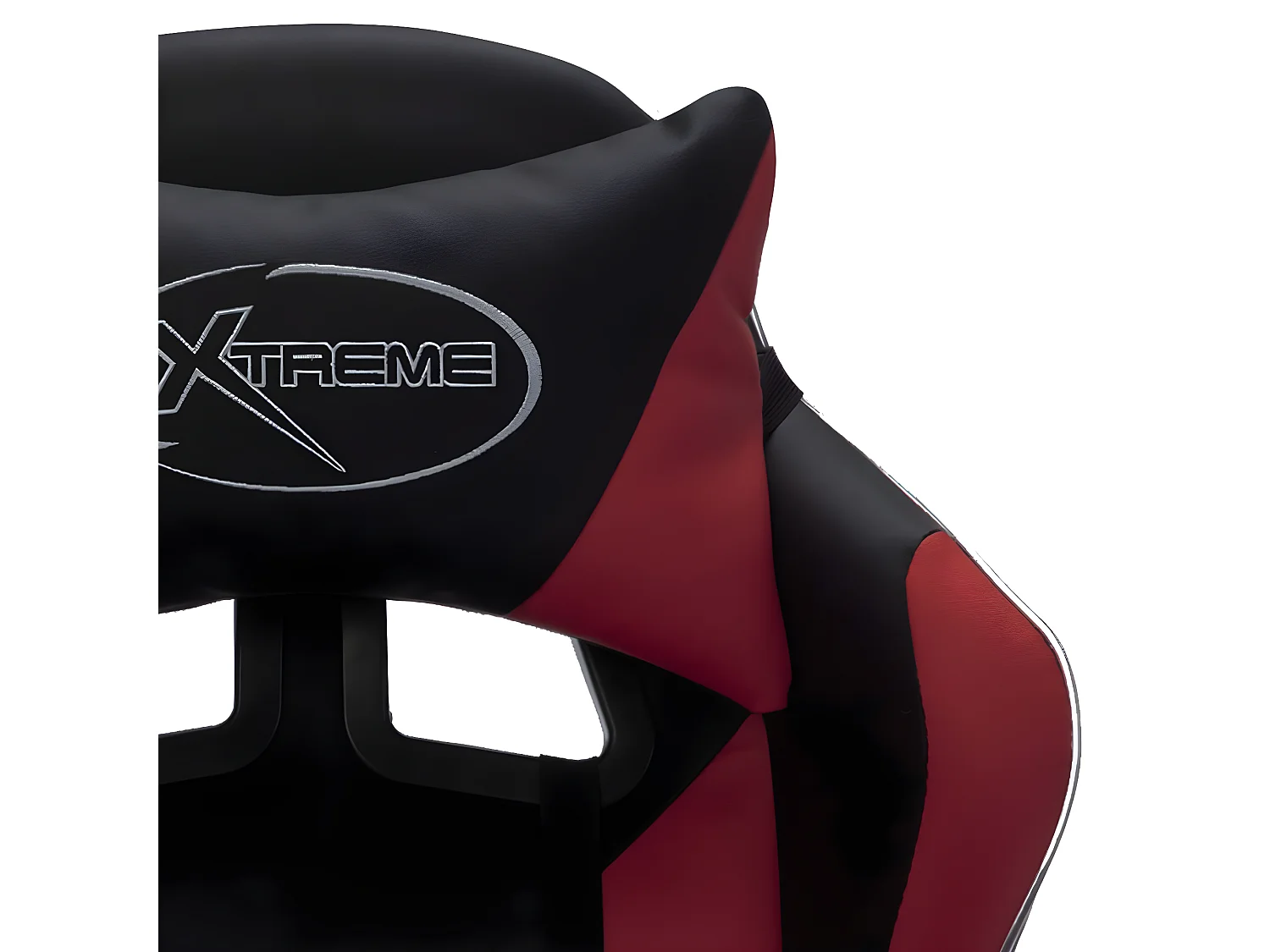 Fauteuil de jeux vidéo avec LED RVB Bordeaux et noir Similicuir