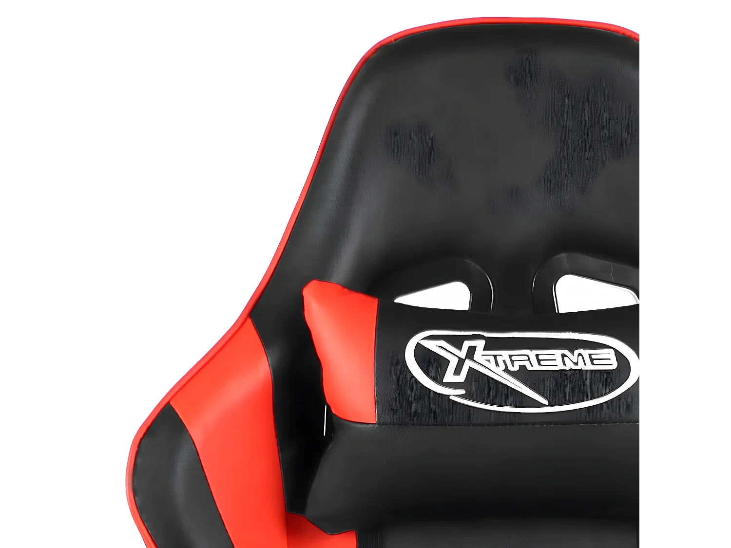 Silla gaming giratoria PVC rojo