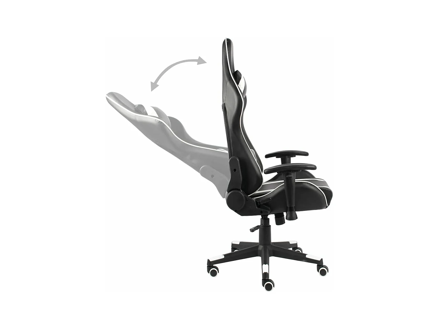 Chaise de jeu pivotante Blanc PVC